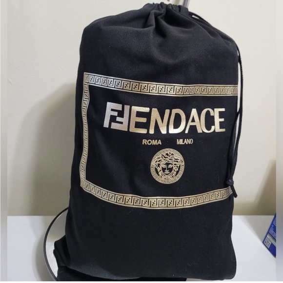 Fendi x Versace black drawstring bag - Picture 1 of 3